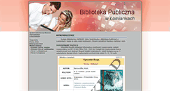 Desktop Screenshot of katalog.biblioteka.lomianki.pl