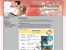 Tablet Screenshot of katalog.biblioteka.lomianki.pl