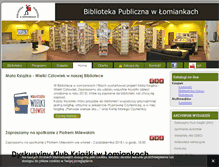 Tablet Screenshot of biblioteka.lomianki.pl